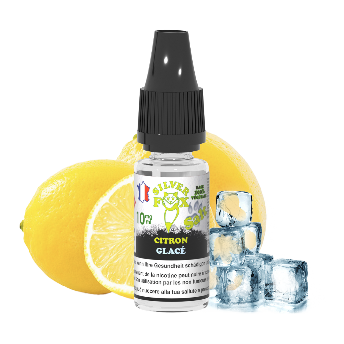 LEMON ICE Silver Fox 10ml nicotine salt e-liquid