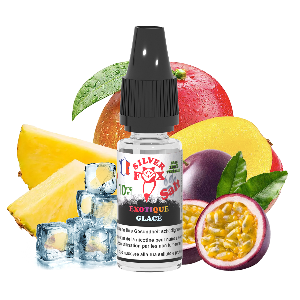EXOTIC ICE Silver Fox 10ml nicotine salt e-liquid