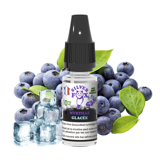 BLUEBERRY ICE Silver Fox 10ml nicotine salt e-liquid