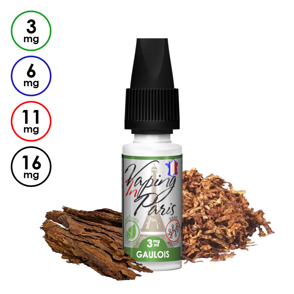 Vaping in Paris – Gaulois (6mg, 11mg Nicotine) 10ml LV
