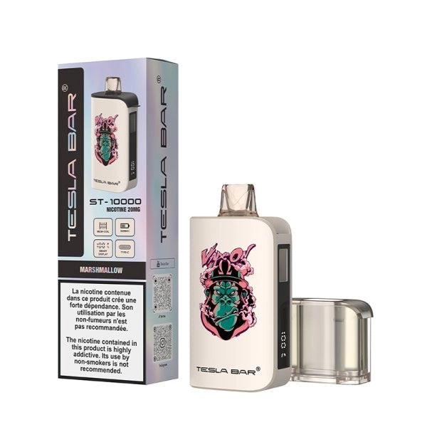 Tesla Bar by Teslacigs – Marshmallow 10,000 Puffs Disposable Vape