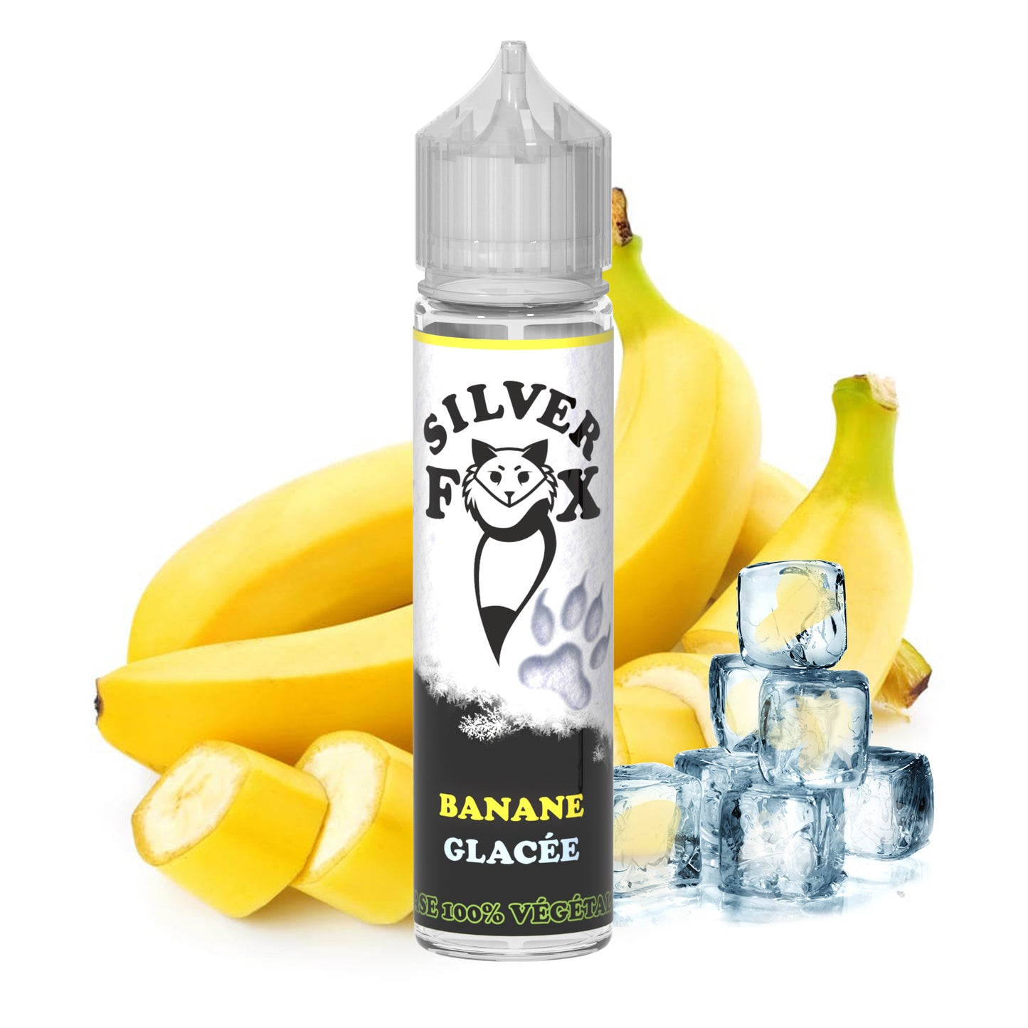 E-liquide à shaker et vaper Banana Ice Silver Fox 50 ml