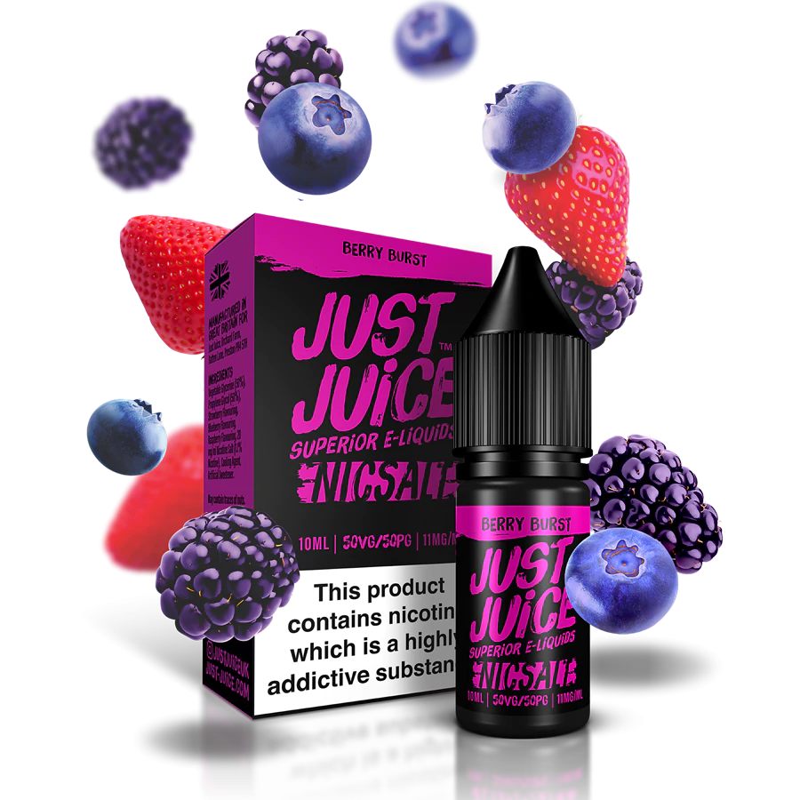 Berry Burst Nicotine Salt E‑Liquid 10ml – Just Juice