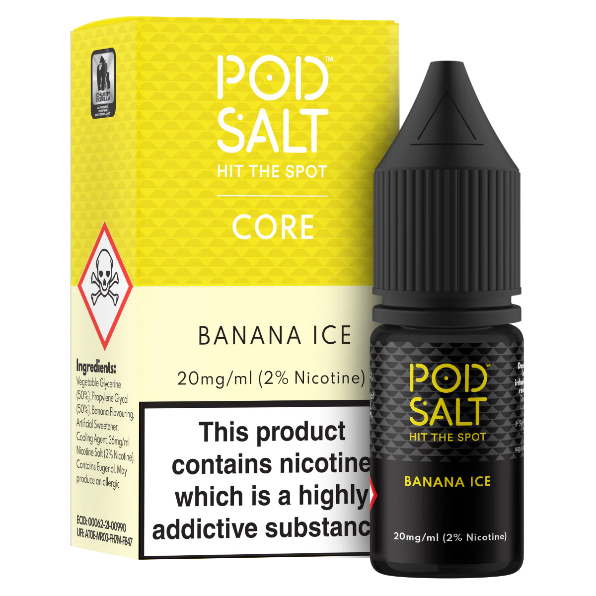 !!! Banana Ice Pod Salt Core 10ml nicotine salt e-liquid !!!