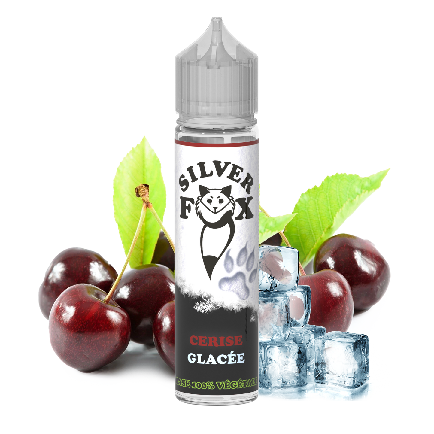 E-liquide Cherry Ice Silver Fox 50 ml à secouer et à vapoter