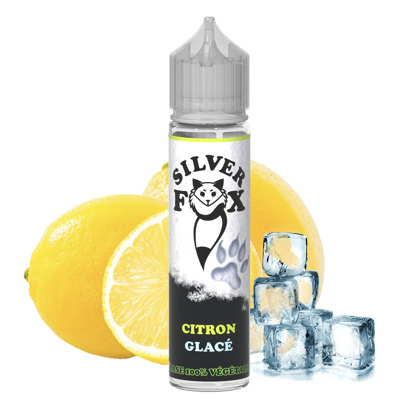 E-liquide citron glacé Silver Fox 50 ml à secouer et vapoter