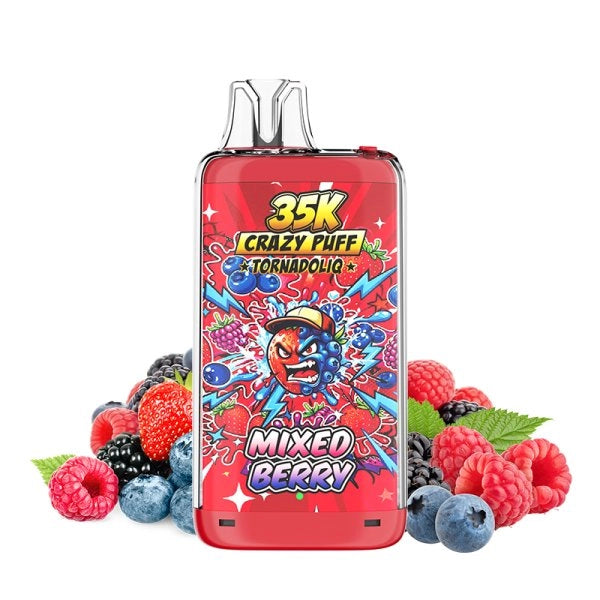 Mixed Berry Crazy Puff 35K 1100mAh 20ml / 2% - Tornadoliq