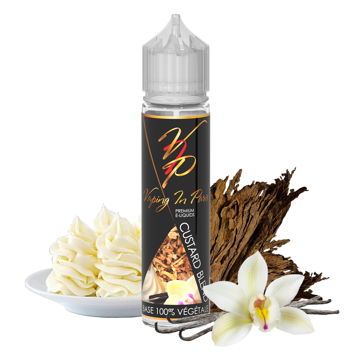 Vaping In Paris Custard Blend shake and vape e-liquid