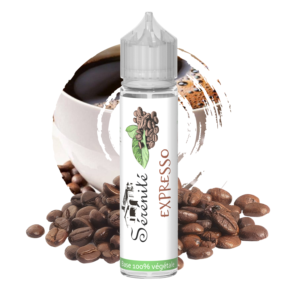 Sérénité Expresso shake and vape e-liquid