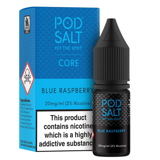 !!! Blue Raspberry Pod Salt Core 10ml nicotine salt e-liquid !!!