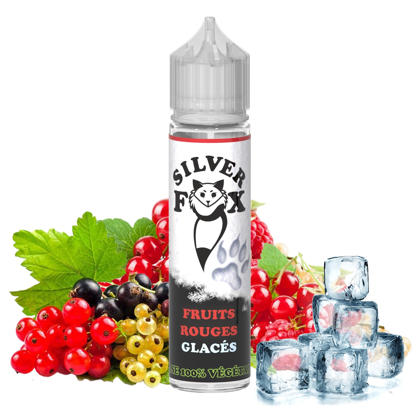 Glace aux fruits rouges Silver Fox 50 ml e-liquide shake and vape