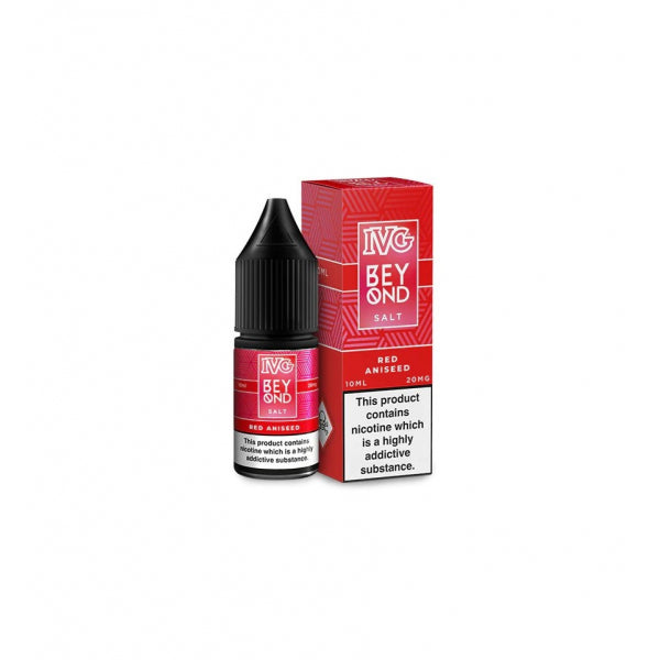 !!! E-liquide au sel de nicotine IVG Beyond 10 ml d'anis rouge !!!