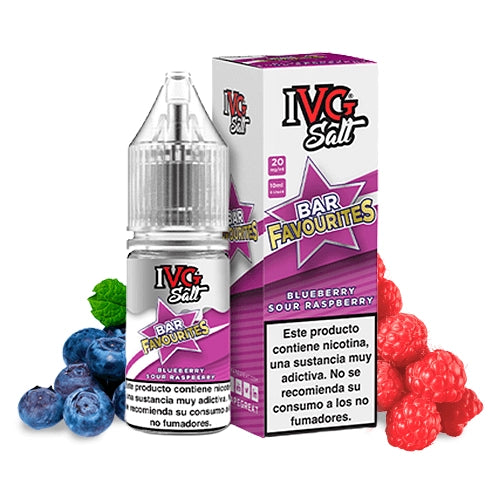 Blueberry Sour Raspberry Vape Juice – Nic Salt 10ml | IVG Bar Favourites