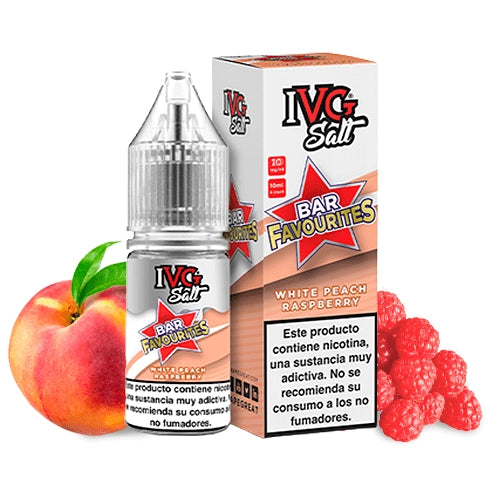 White Peach Raspberry Nic Salt E‑Liquid 10ml – IVG Bar Favourites