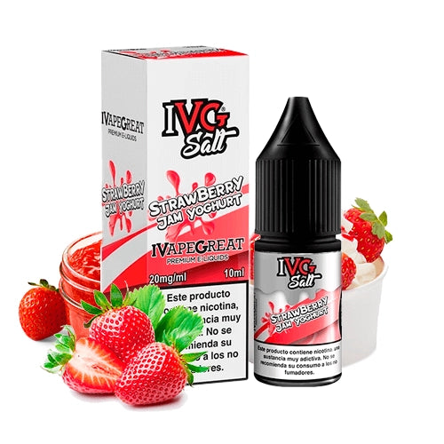 Strawberry Jam Yogurt Nic Salt E‑Liquid 10ml – IVG