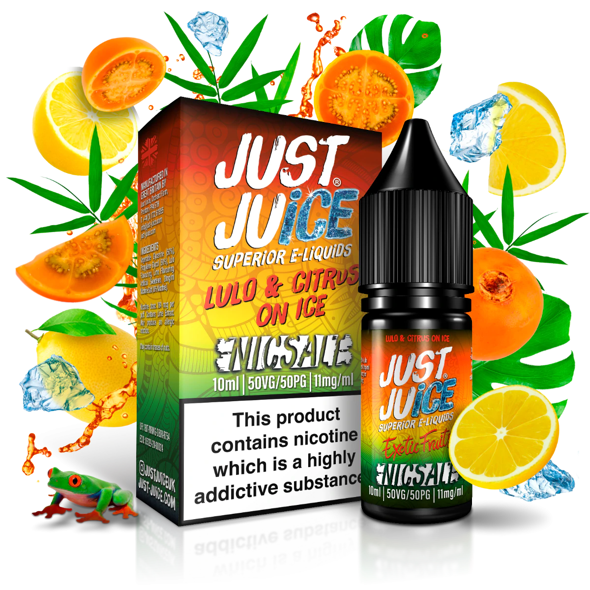 Lulo & Citrus on Ice Just Juice 10ml nicotine salt e-liquid
