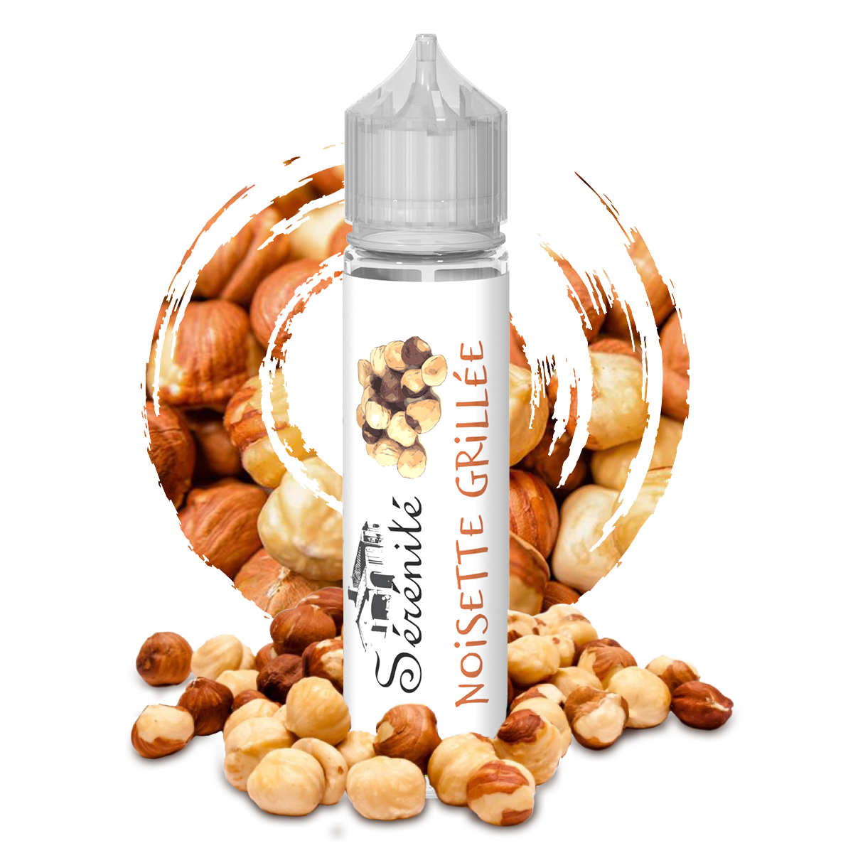 Sérénité Noisette Grillée - Roasted Huzelnuts shake and vape e-liquid