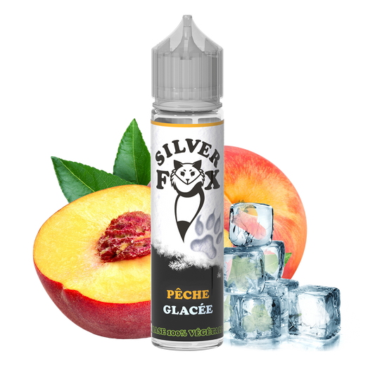 Peach ice Silver Fox 50ml shake and vape e-liquid