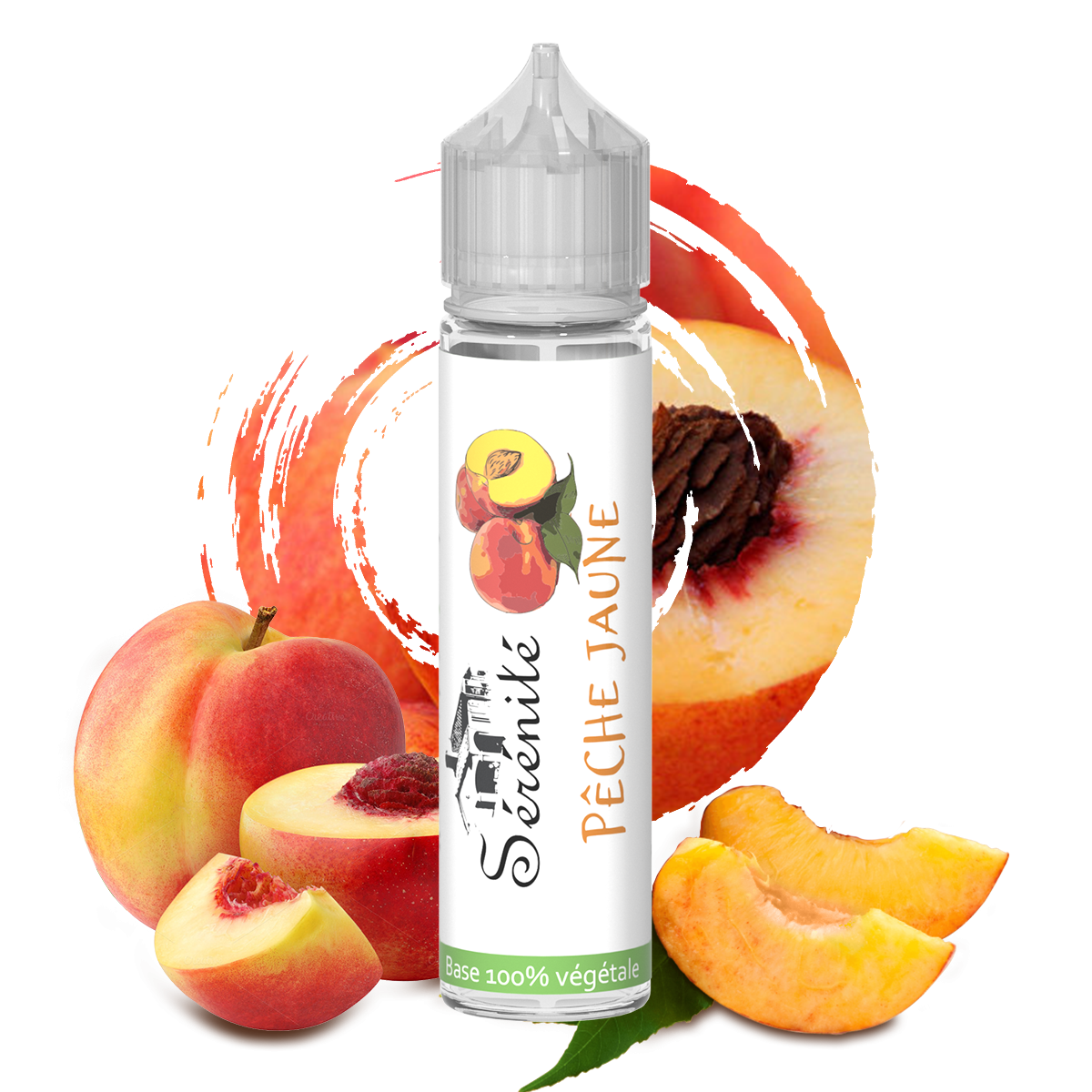 Sérénité Peach shake and vape e-liquid