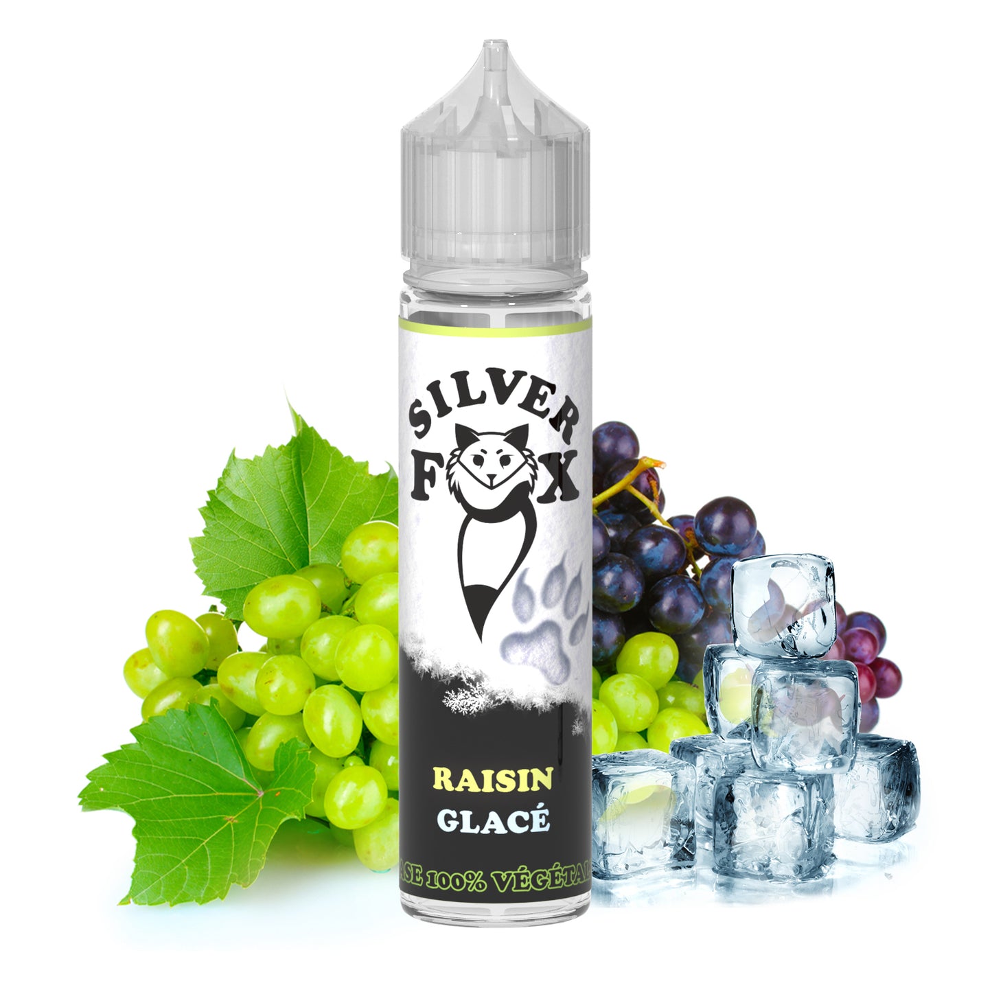 E-liquide à shaker et vaper Silver Fox 50 ml au raisin glacé