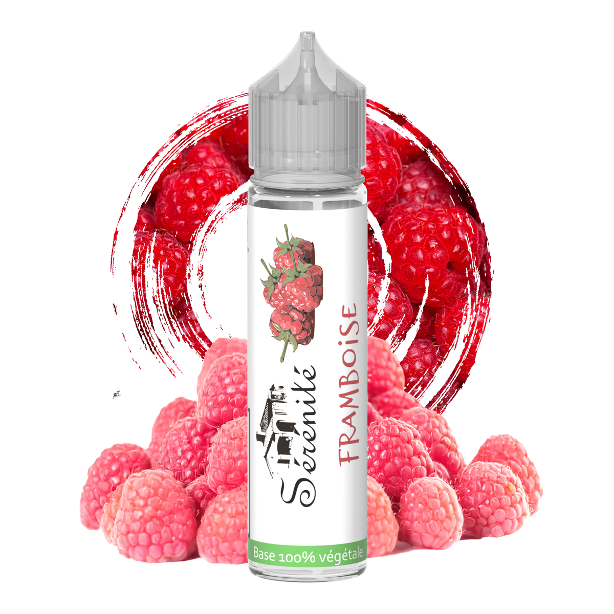 Sérénité Framboise - Raspberry shake and vape e-liquid