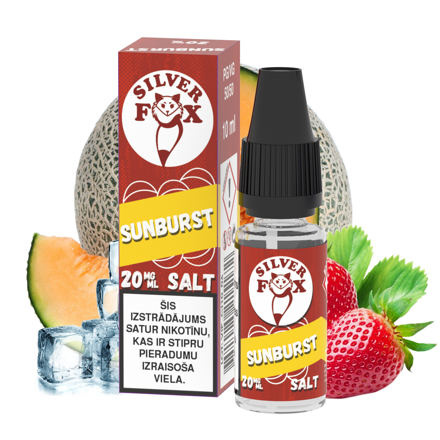 Silver Fox Salts Sunburst 20mg Nicotine Salt E‑Liquid – 10ml LV
