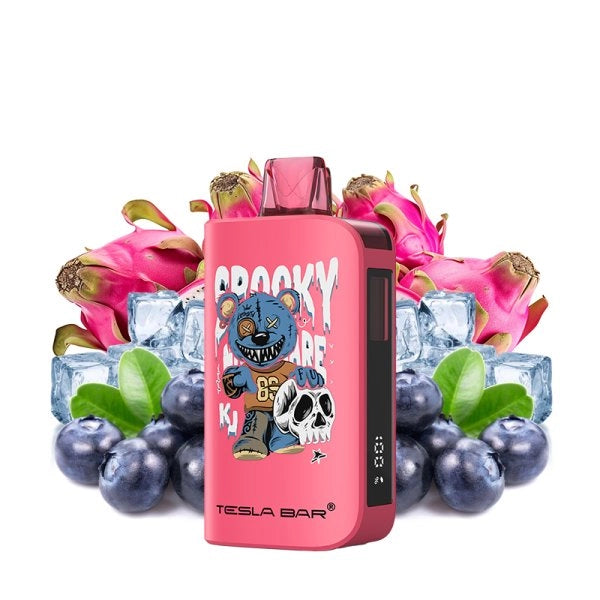 Tesla Bar by Teslacigs Dragon Fruit Blueberry Ice 10,000 Puffs Dispo VapeOutlet.EU Tesla Bar by Teslacigs Dragon Fruit Blueberry Ice 10,000 Puffs Dispo VapeOutlet.EU