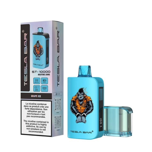 Tesla Bar by Teslacigs – Grape Ice 10,000 Puff Rechargeable Disposable