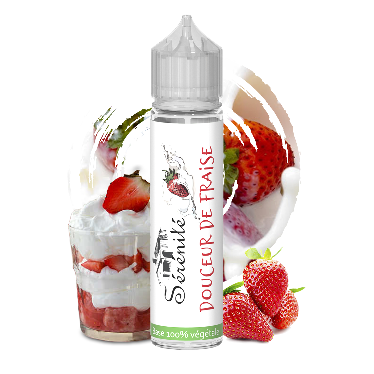 Sérénité Douceur de Fraise shake and vape e-liquid