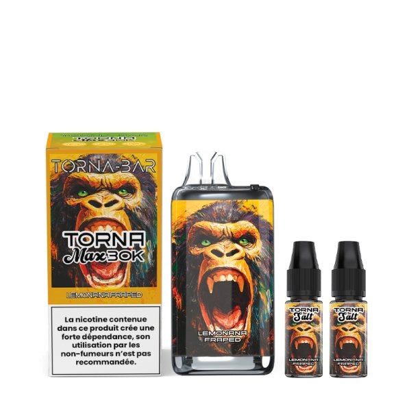 Torna Max 30K by Torna-Bar – Lemonada Fraped 30,000 Puff Rechargeable Vape Kit