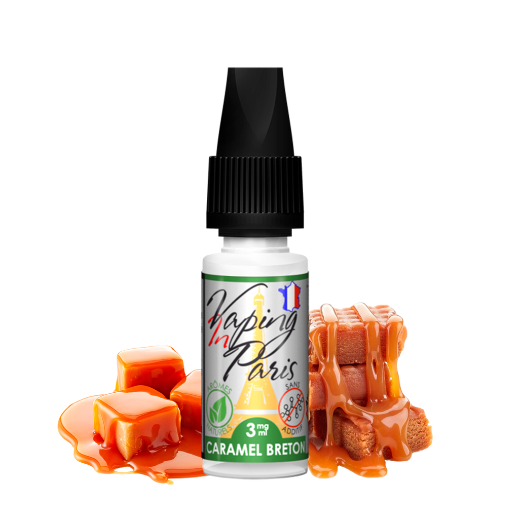 Vaping in Paris – Caramel Breton (Nicotine 0mg, 3mg, 6mg) LV