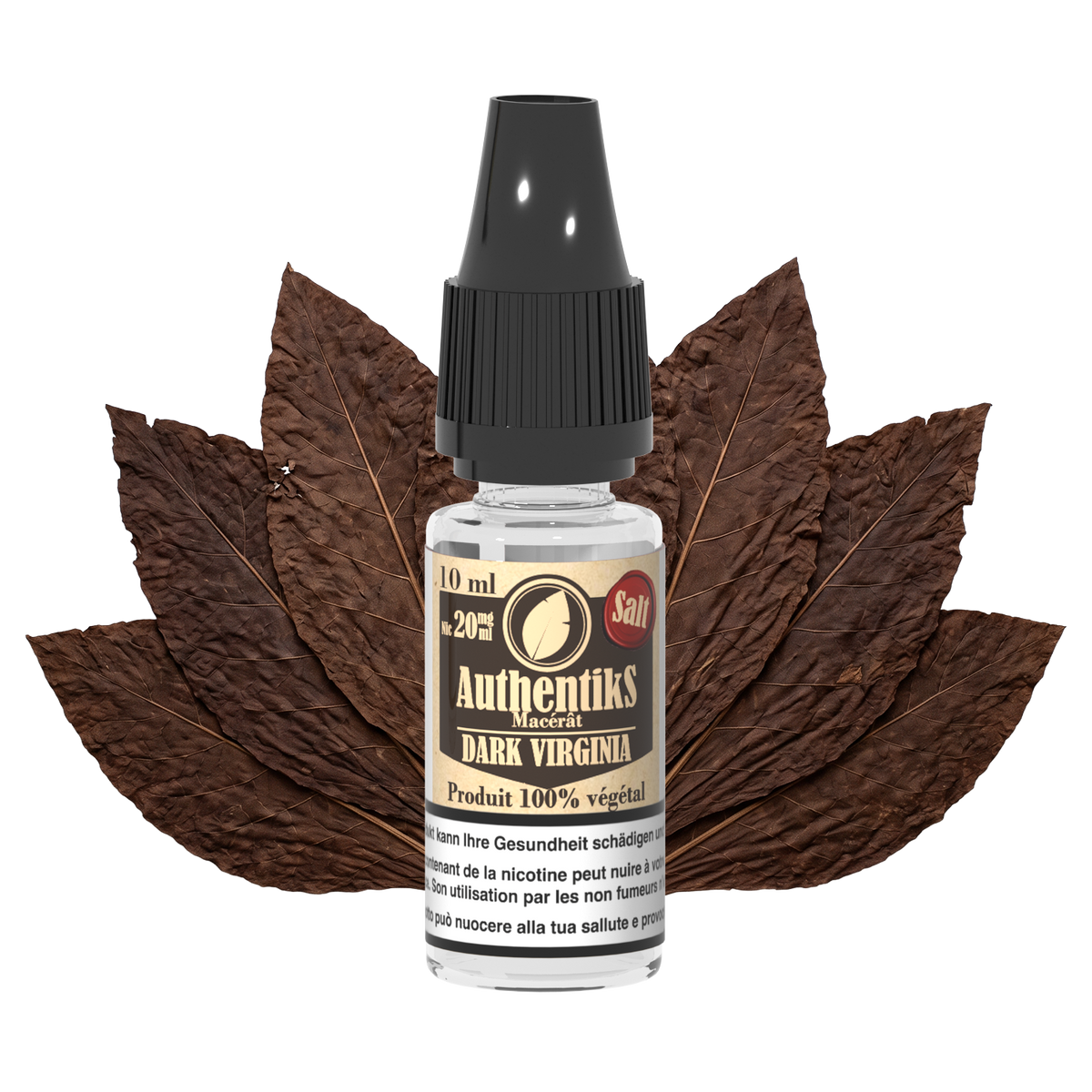 AuthentikS Dark Virginia salt nicotine e-liquid