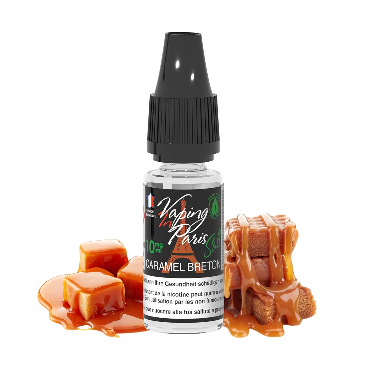 VIP Vaping in Paris – Caramel Breton Salt Nicotine E-Liquid – VapeOutlet.EU