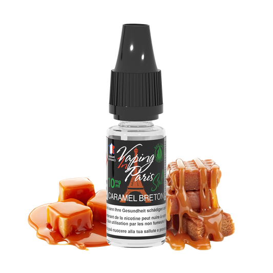 VIP Vaping in Paris – Caramel Breton Salt Nicotine E-Liquid
