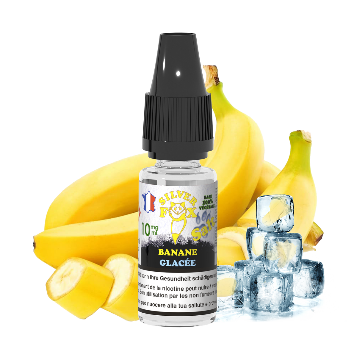 BANANA ICE Silver Fox 10ml nicotine salt e-liquid
