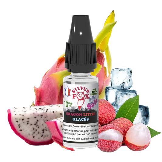 DRAGON LYCHEE ICE Silver Fox 10ml nicotine salt e-liquid
