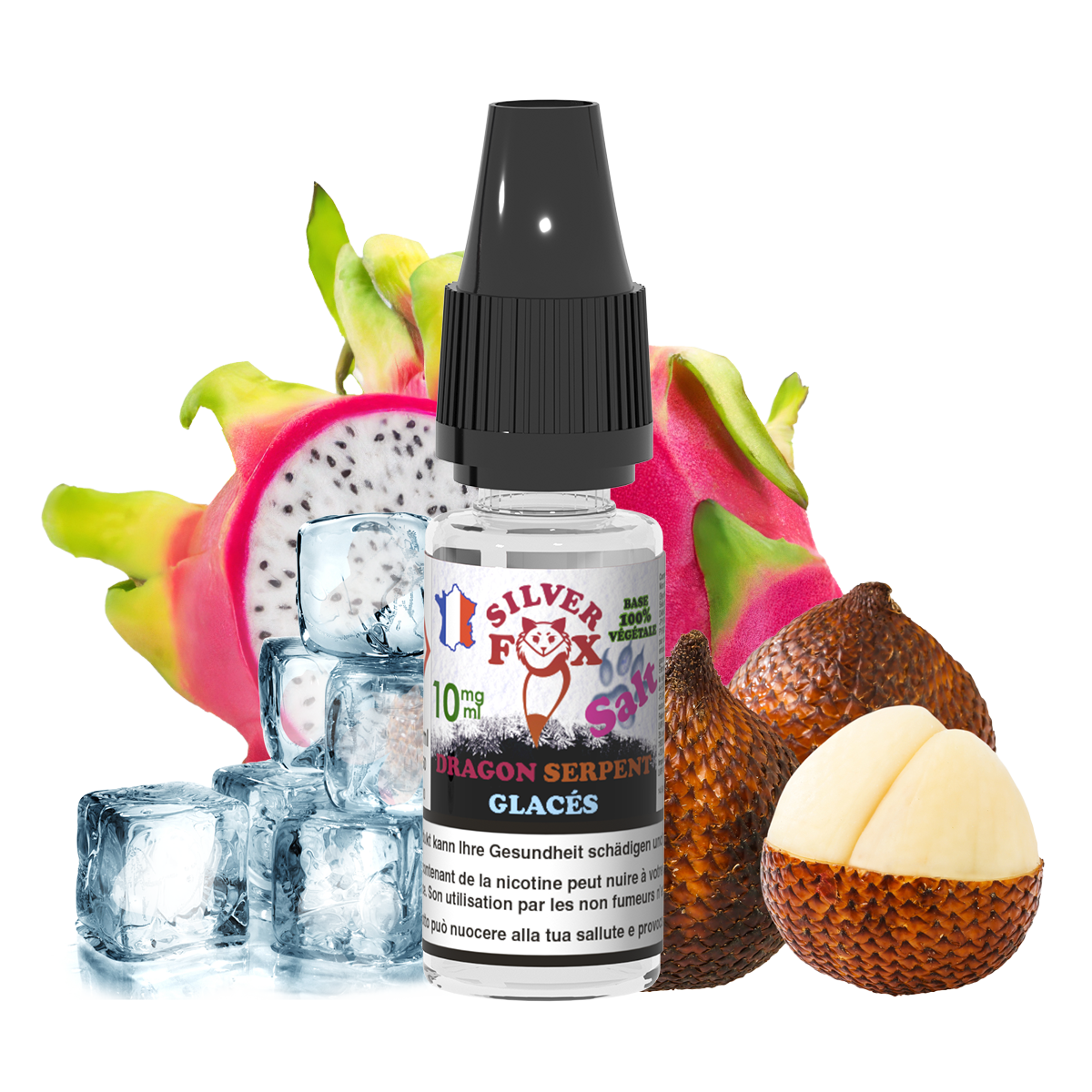 DRAGON SALAK ICE Silver Fox 10ml nicotine salt e-liquid