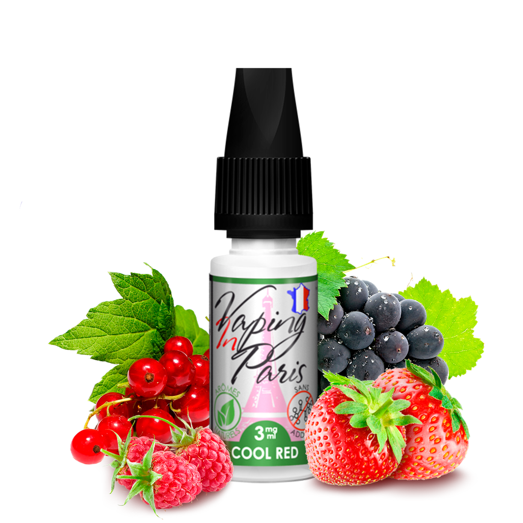 Vaping in Paris – Cool Red (0mg, 3mg, 6mg, 11mg Nicotine) 10ml LV