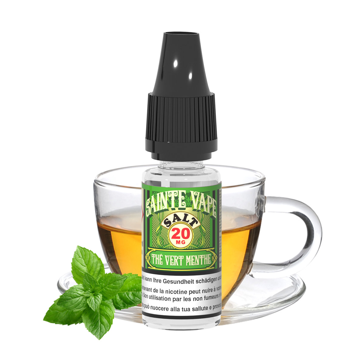 Sainte Vape Thé Vert Menthe Salt Nicotine E-Liquid