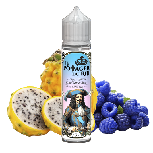 Le Potager Du Roi Dragon Jaune Framboise Bleue 50ml shake and vape e-liquid