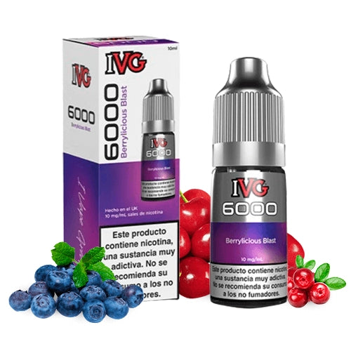 IVG 6000 Salts Berrylicious Blast Nic Salt 10ml