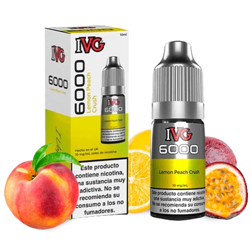 IVG 6000 Salts Lemon Peach Crush Nic Salt 10ml
