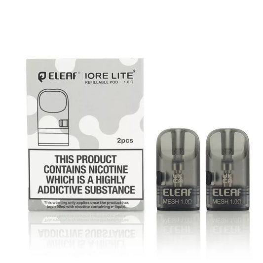 Eleaf IORE Lite 2 Replacement Pods Refillable Pods with 1.0Ω Mesh Coil