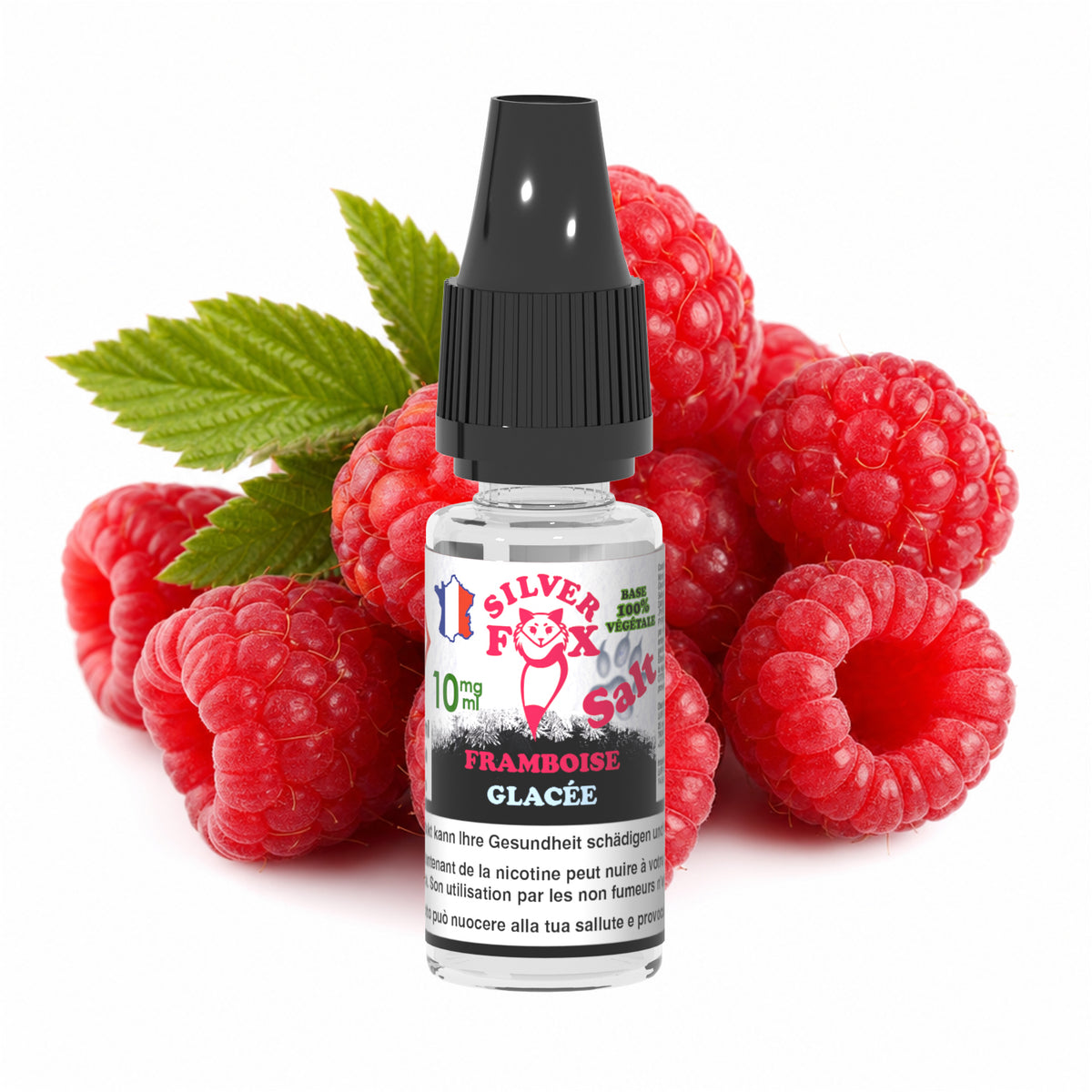 RASPBERRY ICE Silver Fox 10ml nicotine salt e-liquid