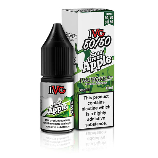 Sour Green Apple IVG 10ml 50/50 e-liquid