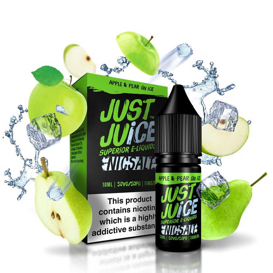 Apple & Pear on Ice Nicotine Salt E‑Liquid 10ml – Just Juice