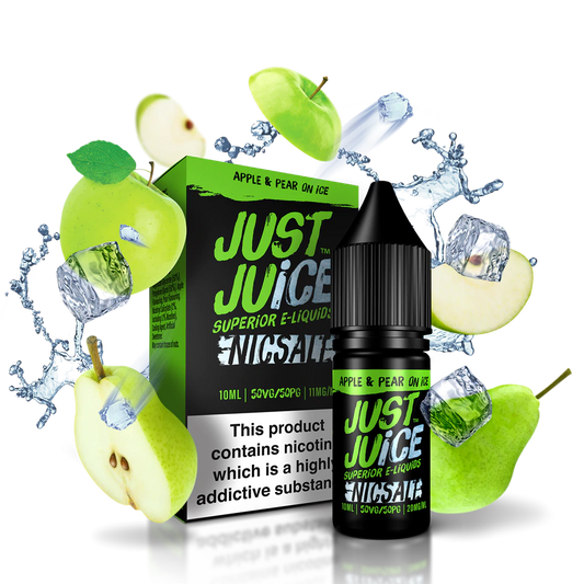 Apple & Pear on Ice Nicotine Salt E‑Liquid 10ml – Just Juice