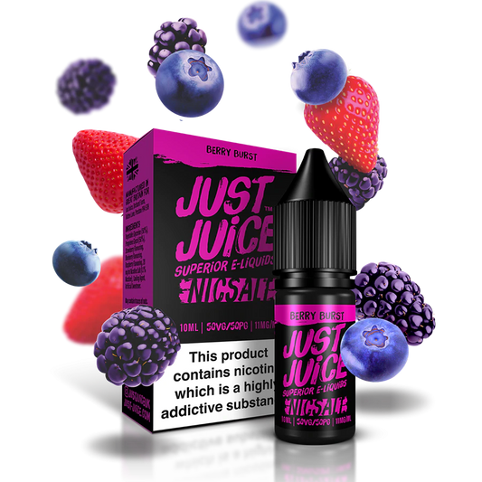 Berry Burst Nicotine Salt E‑Liquid 10ml – Just Juice