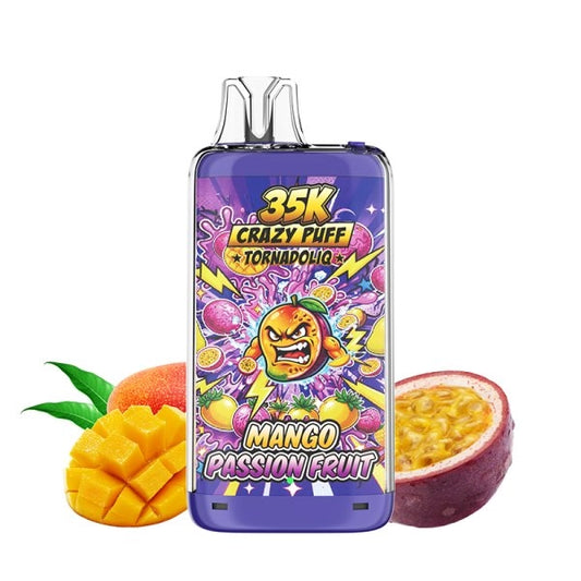 Mango Passion Fruit Crazy Puff 35K 1100mAh 20ml / 2% - Tornadoliq