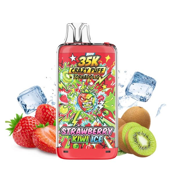 Strawberry Kiwi Ice Crazy Puff 35K 1100mAh 20ml / 2% - Tornadoliq
